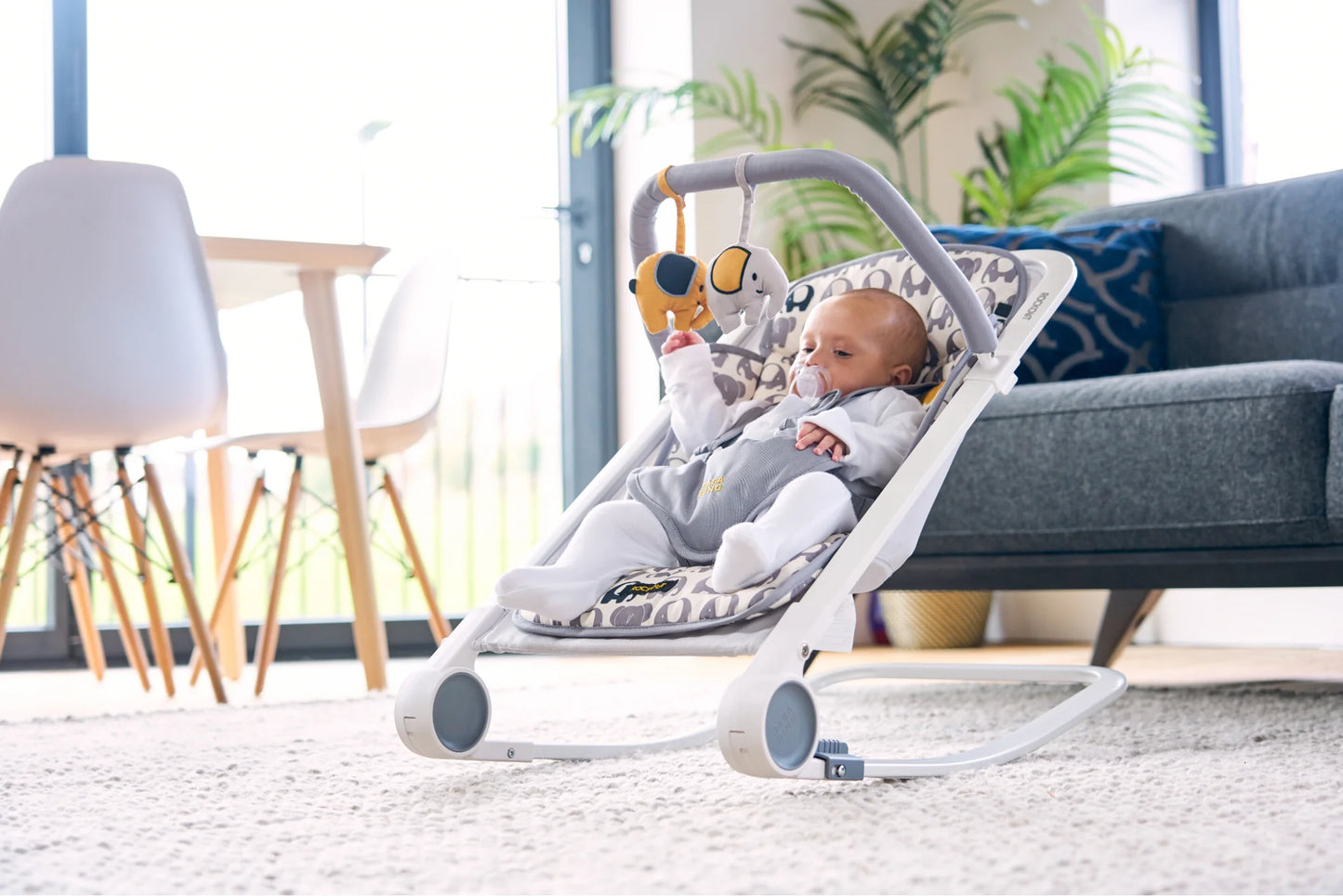 Bababing Rockout Baby Bouncer - Ellie Elephant