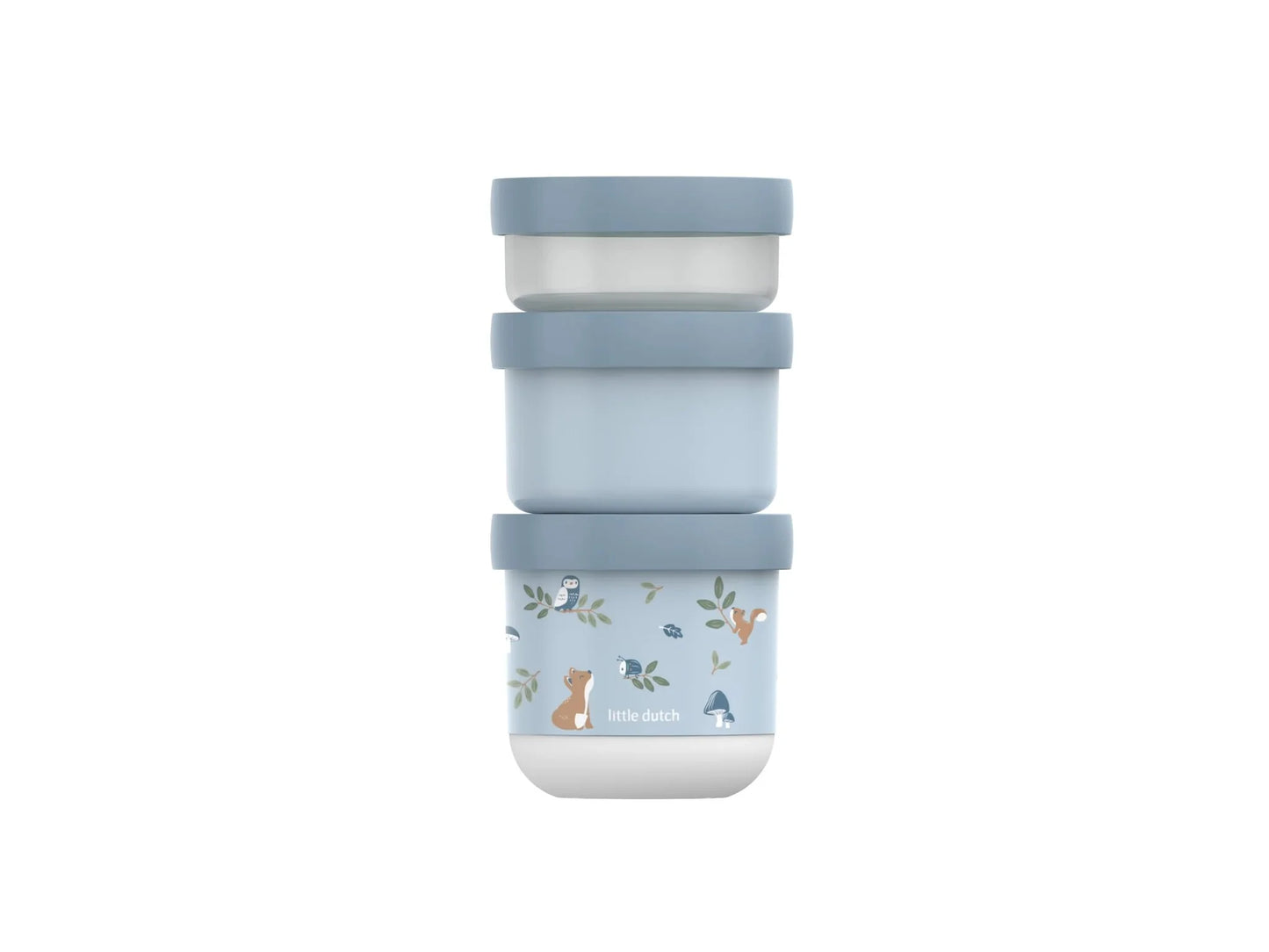 Little Dutch x Mepal Snackbox Stack Mio 3 pcs - Forest Friends