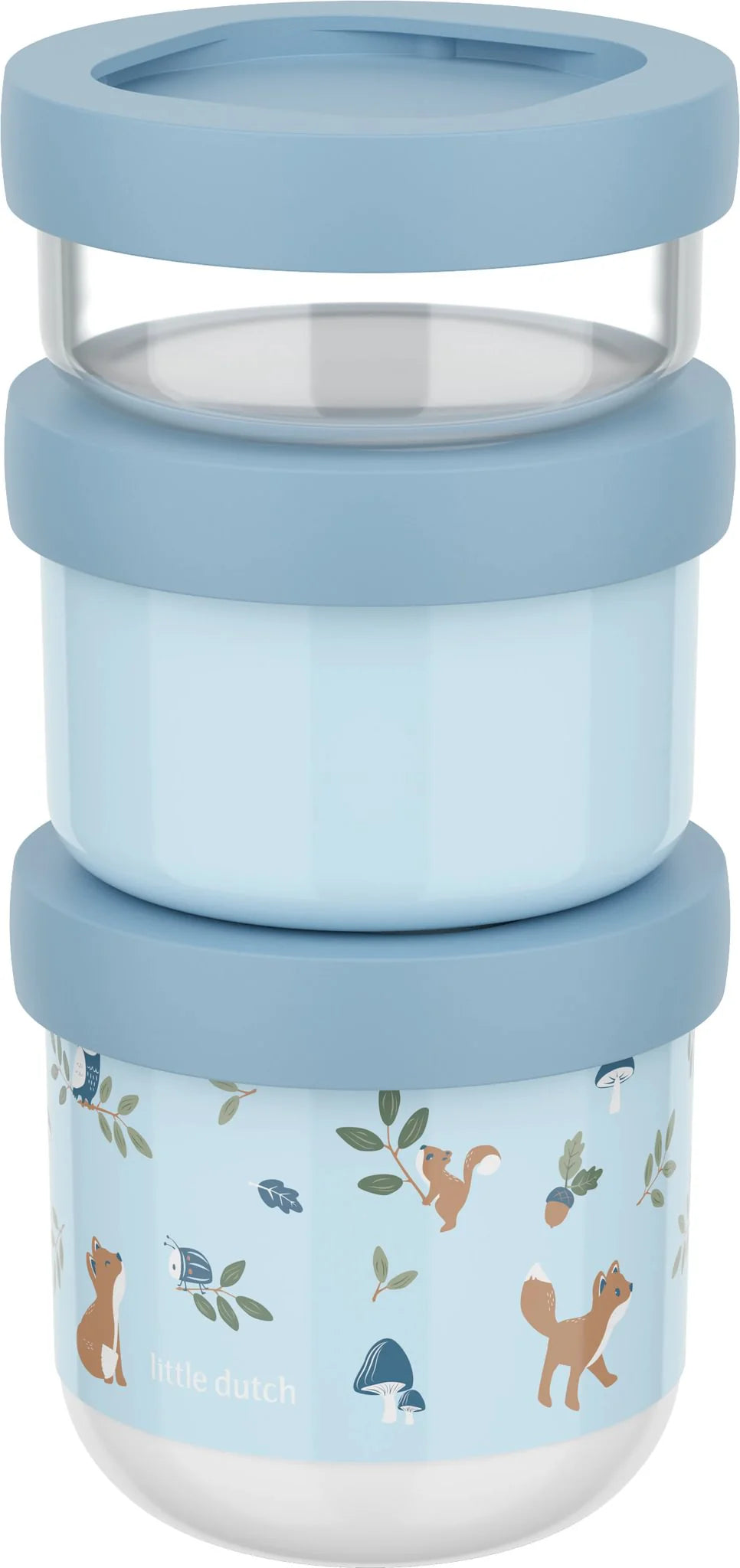 Little Dutch x Mepal Snackbox Stack Mio 3 pcs - Forest Friends