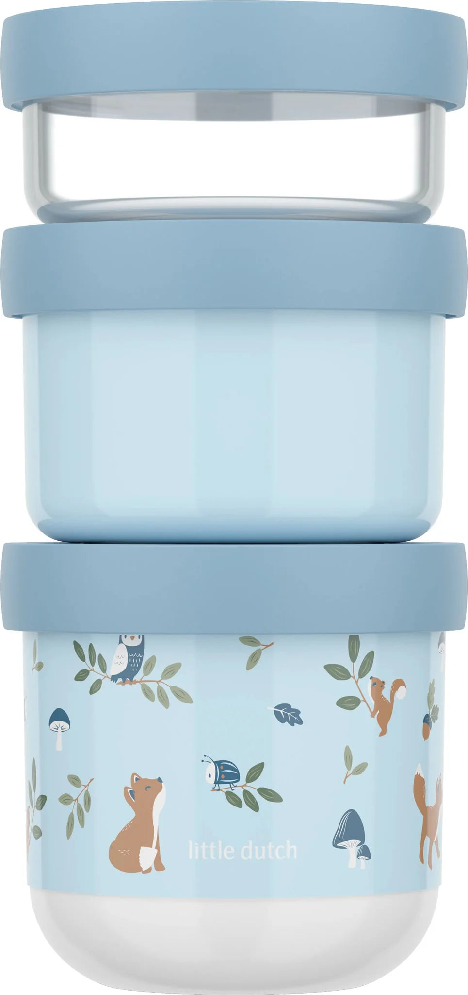 Little Dutch x Mepal Snackbox Stack Mio 3 pcs - Forest Friends