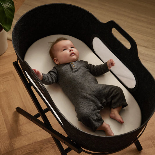 Snuz 2 Pack Moses Basket/Pram Fitted Sheets - Sand