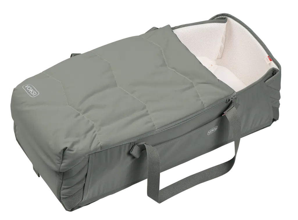 Voksi Carry Me Soft Carrycot - Meadow Green