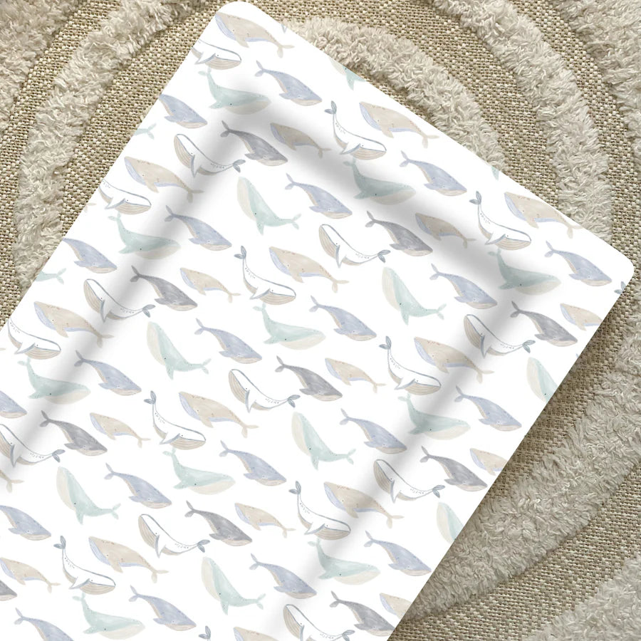 Bobbin and Bumble Baby Changing Mat - Whale