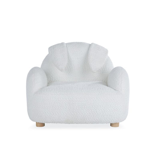 CuddleCo Etta Bunny Kids Chair - Boucle Off White