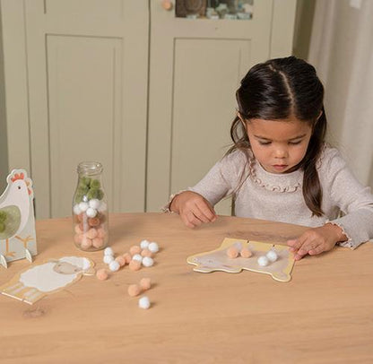 Little Dutch Pom Pom Craft Set - Little Farm