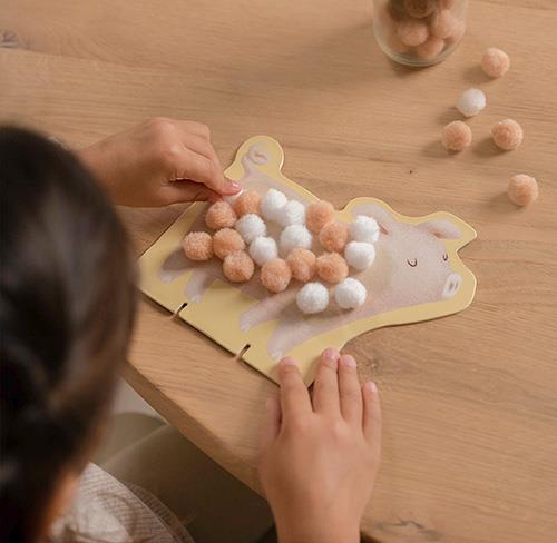 Little Dutch Pom Pom Craft Set - Little Farm