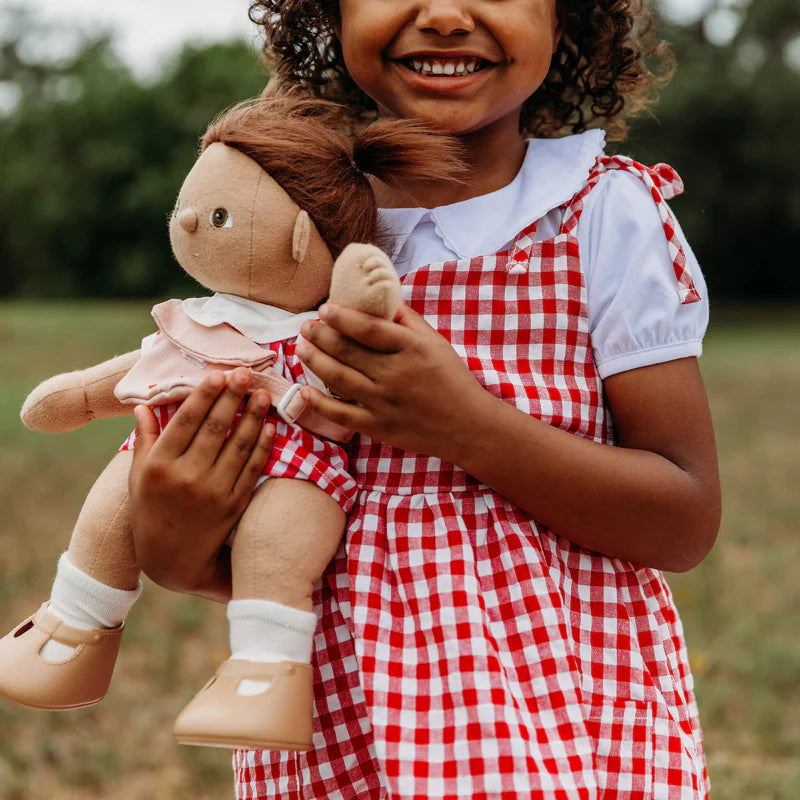 OIli Ella Dinkum Doll Outfit Set - Cherry Gingham