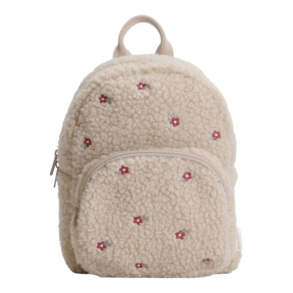Little Dutch Teddy Backpack - Sand Flowers