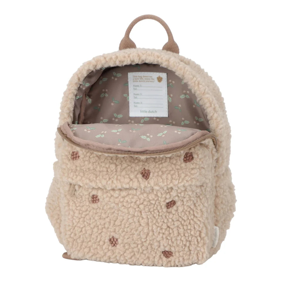 Little Dutch Teddy Backpack - Taupe