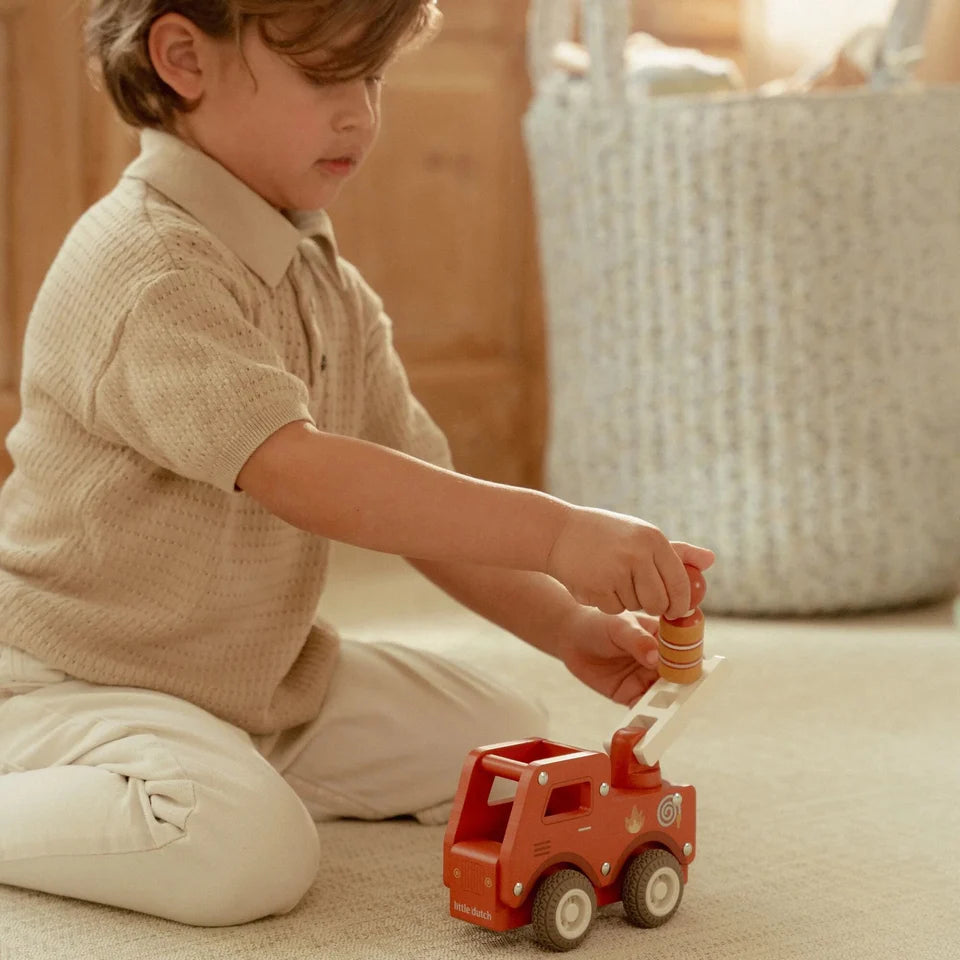 Little Dutch Wooden Fire Truck