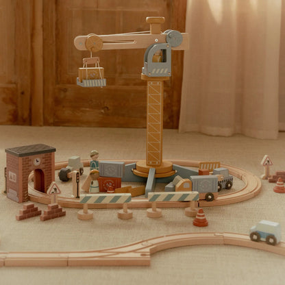 Little Dutch Crane Set with Train Track