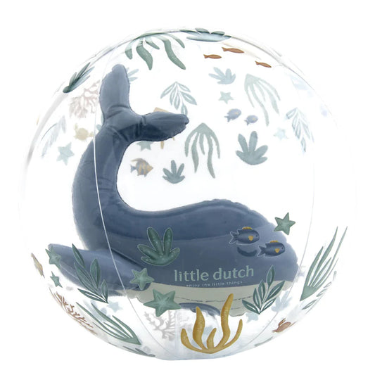 Little Dutch 3D Beach Ball - Ocean World Whale