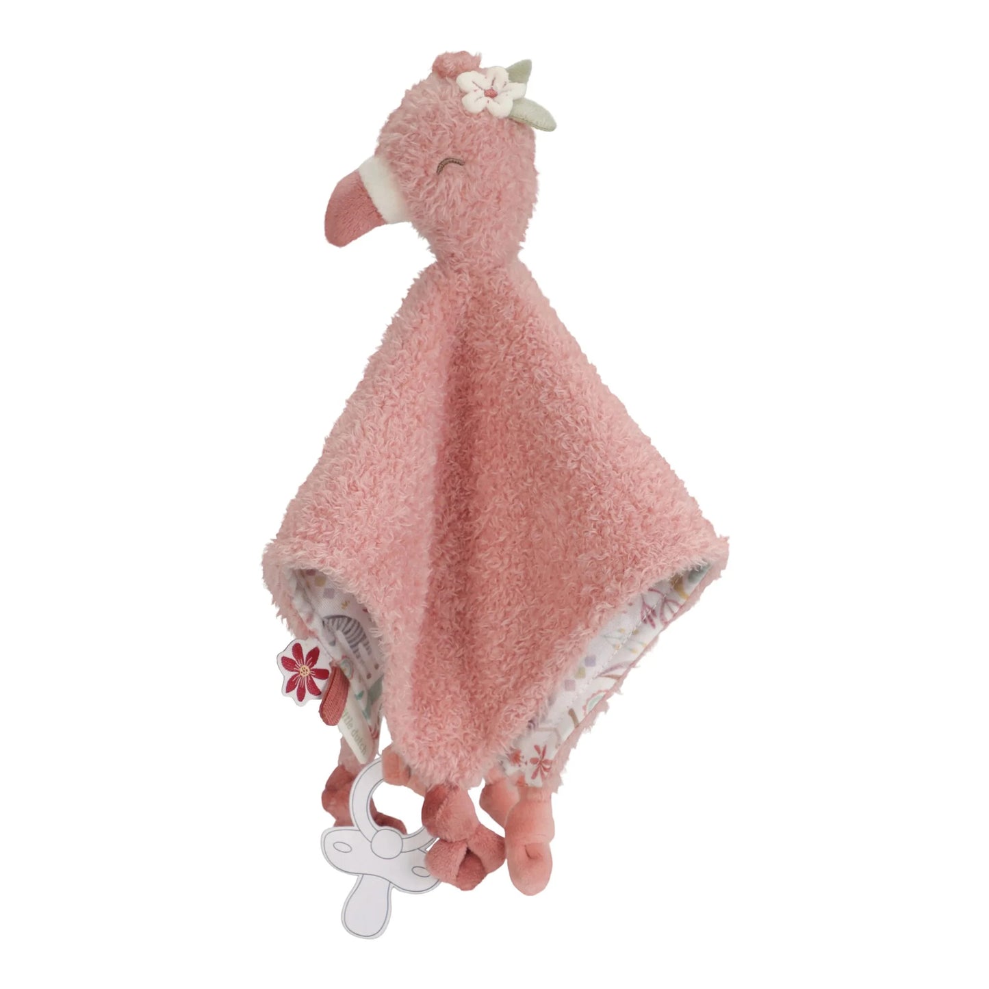 Little Dutch Cuddle Cloth - Safari Friends Flamingo