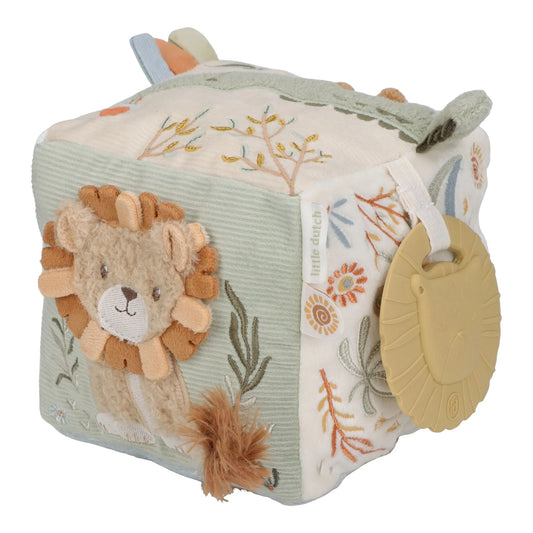 Little Dutch Soft Activity Cube - Safari Friends