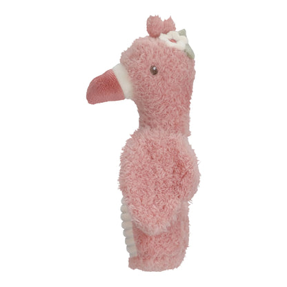 Little Dutch Soft Squeeze Rattle - Safari Friends Flamingo