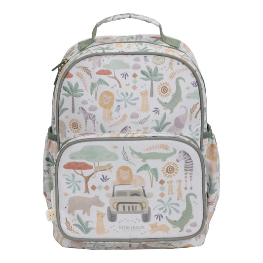 Little Dutch Large Backpack - Safari Friends 35cm