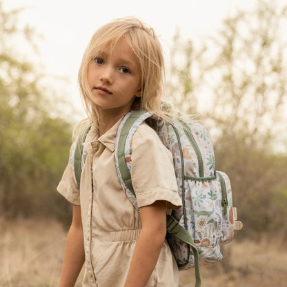 Little Dutch Large Backpack - Safari Friends 35cm