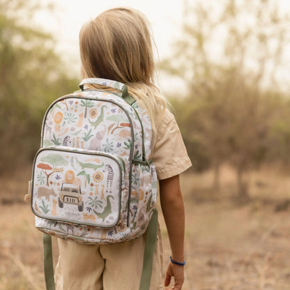 Little Dutch Large Backpack - Safari Friends 35cm