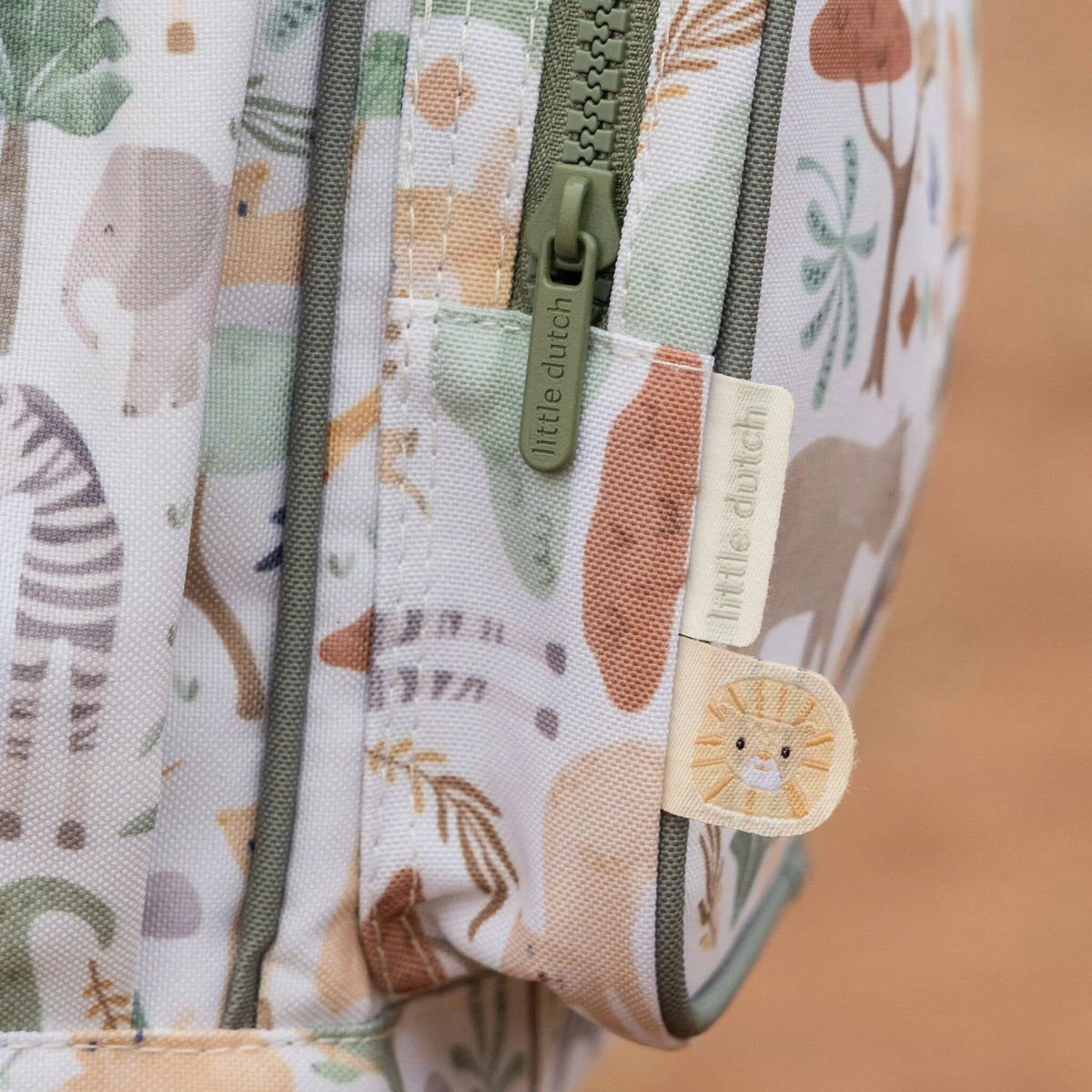 Little Dutch Large Backpack - Safari Friends 35cm