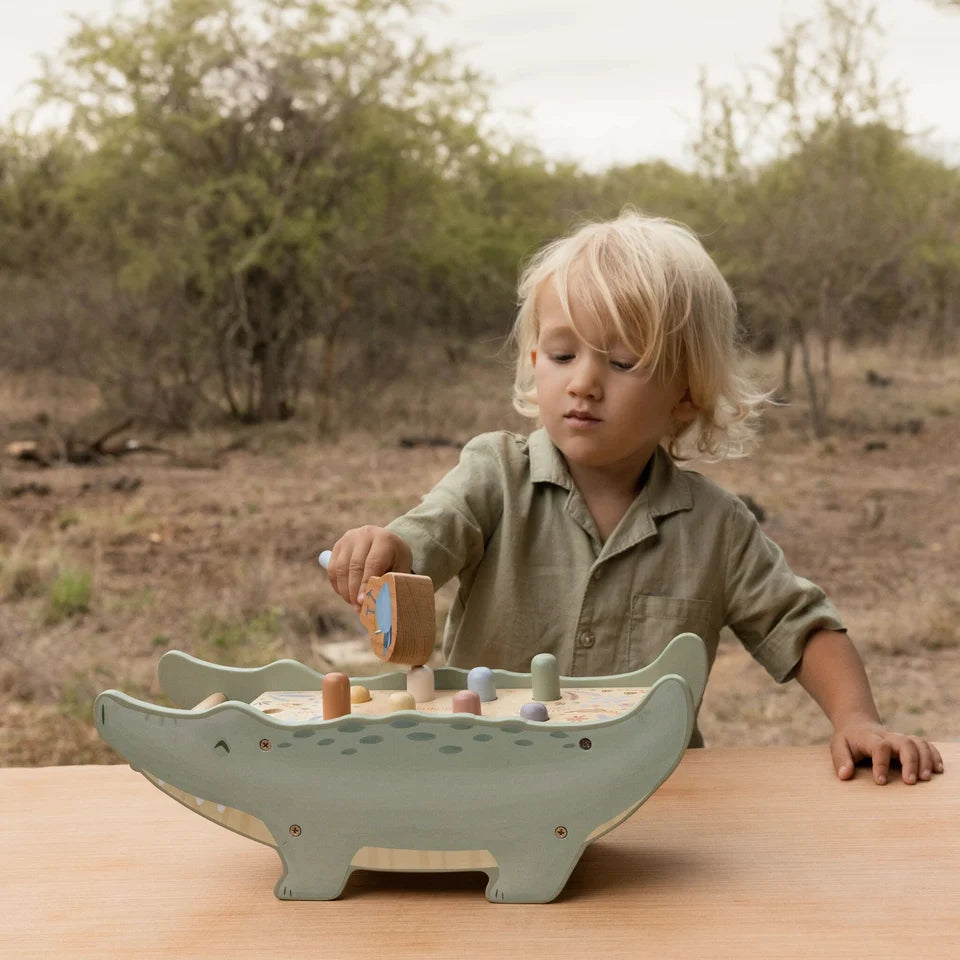 Little Dutch Wooden Hammer Bench - Safari Friends