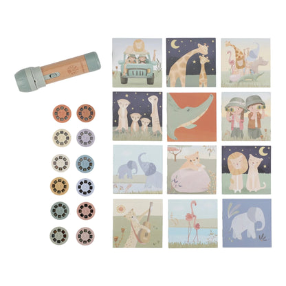 Little Dutch Story Projector Flash Light - Safari Friends