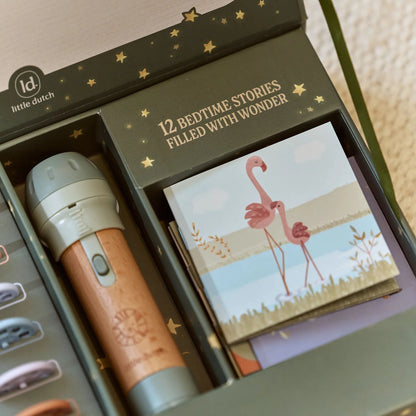 Little Dutch Story Projector Flash Light - Safari Friends