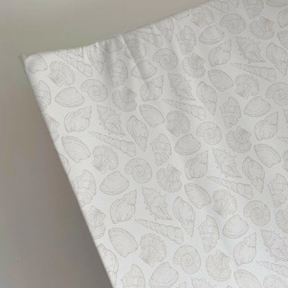 Bobbin and Bumble Anti-Roll Wedge Baby Changing Mat - Seashell