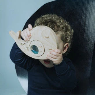 Petit Boum Whale & Baby Sensory Puzzle