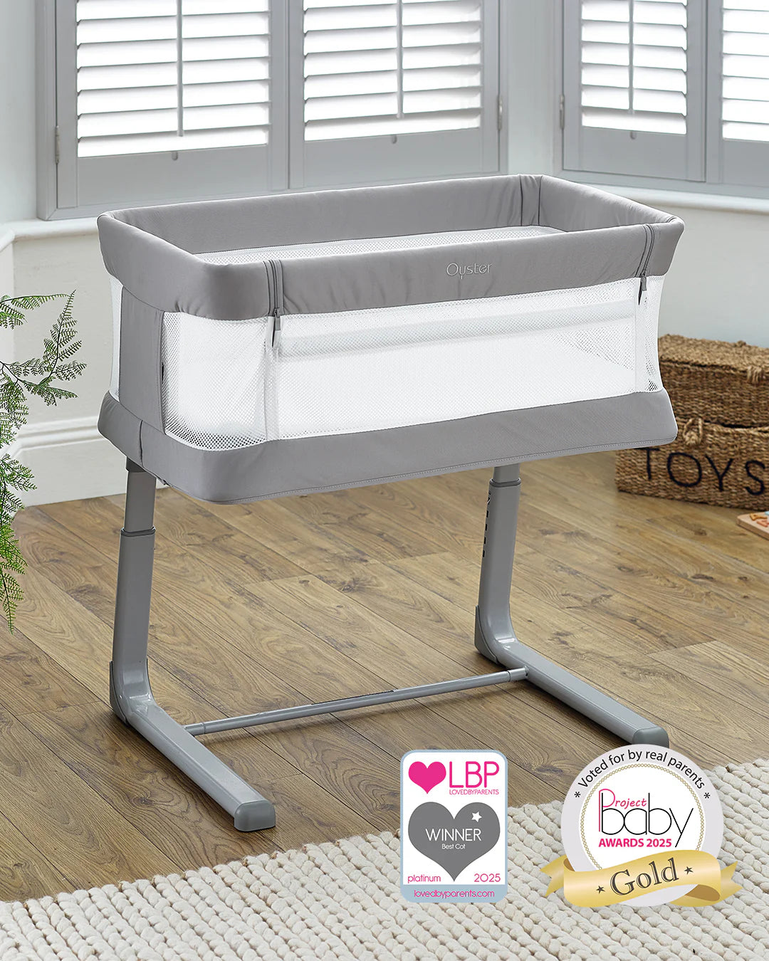 Oyster Home Wiggle Crib Co-Sleeper