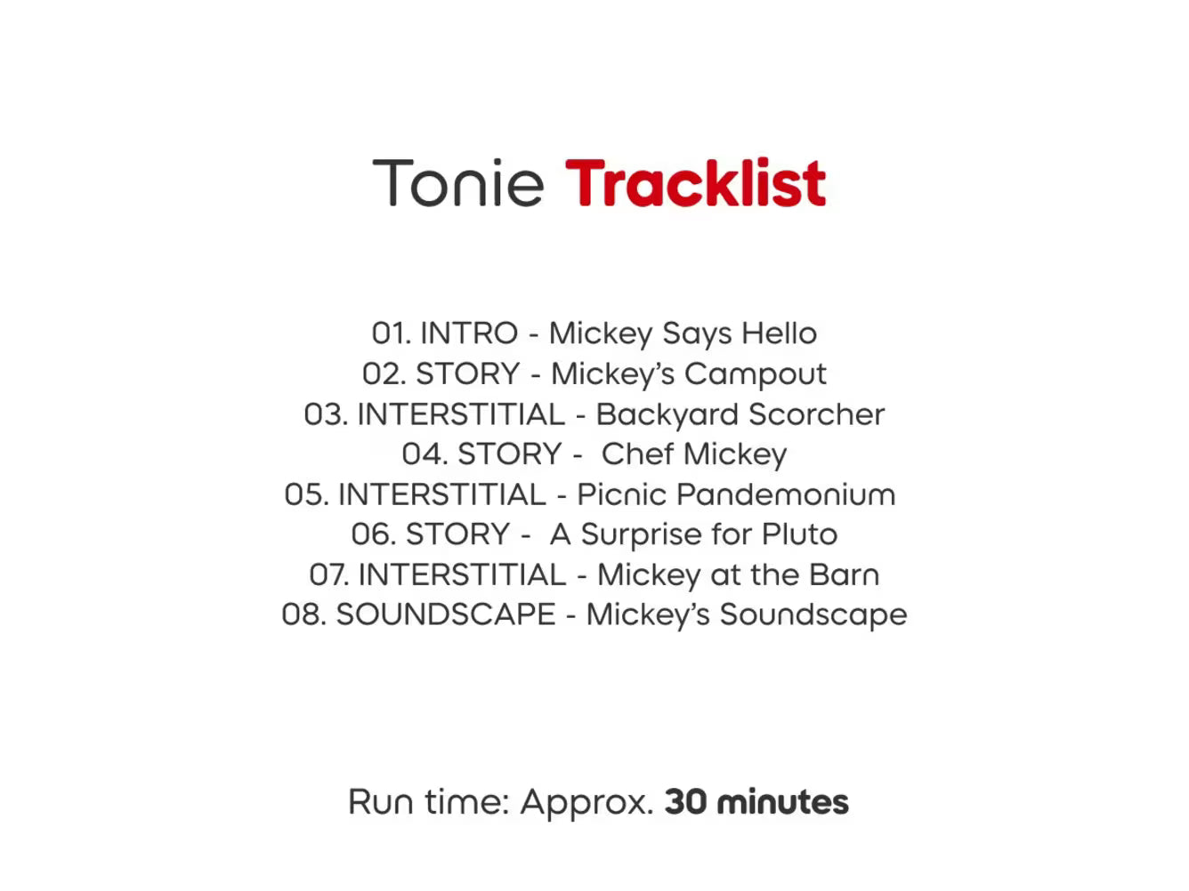 Tonies Cuddle Tonie - Mickey Mouse