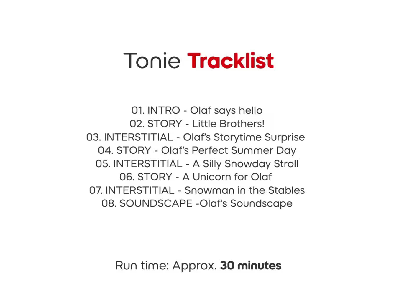 Tonies Cuddle Tonie - Olaf