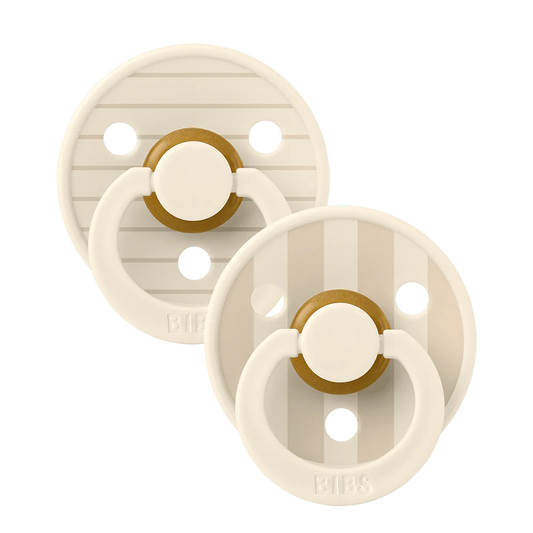 BIBS Studio 2 Pack Pacifiers Latex - Ivory Vanilla Mix