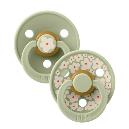 BIBS Studio 2 Pack Pacifiers Latex - Jasmine Sage Mix