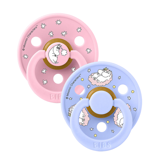 BIBS x Moomin Colour Dummies 2 pack Dreaming - Baby Pink mix
