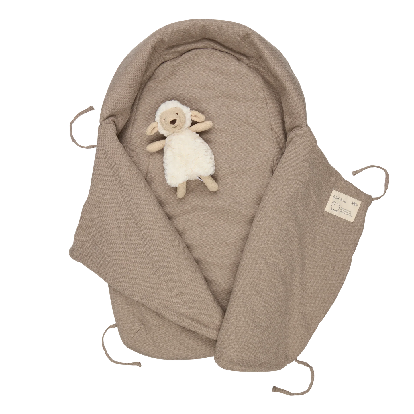 Voksi Wool Wrap Swaddle Bag - Walnut
