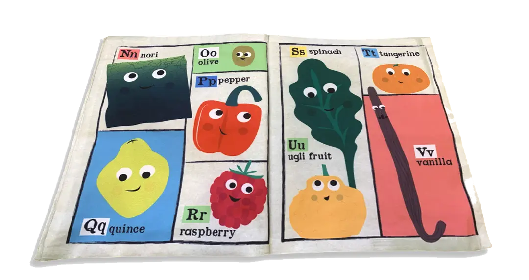 Nursery Times Crinkly Newspaper - Fruit & Veg Abc image 1