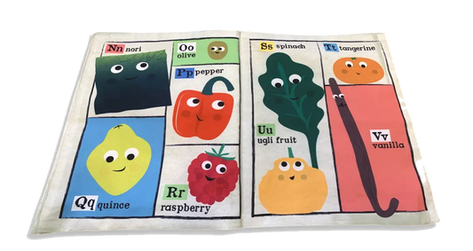 Nursery Times Crinkly Newspaper - Fruit & Veg Abc image 1
