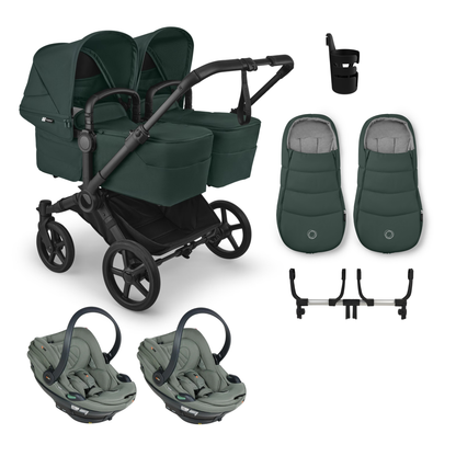 Bugaboo Donkey 6 Twin Complete Bundle with BeSafe Go Beyond 2 Travel System