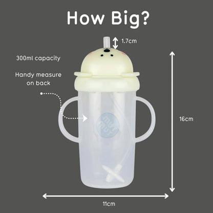 Tum Tum Large Tippy Up Cup - Pete Polar Bear 300ml - Glow In The Dark