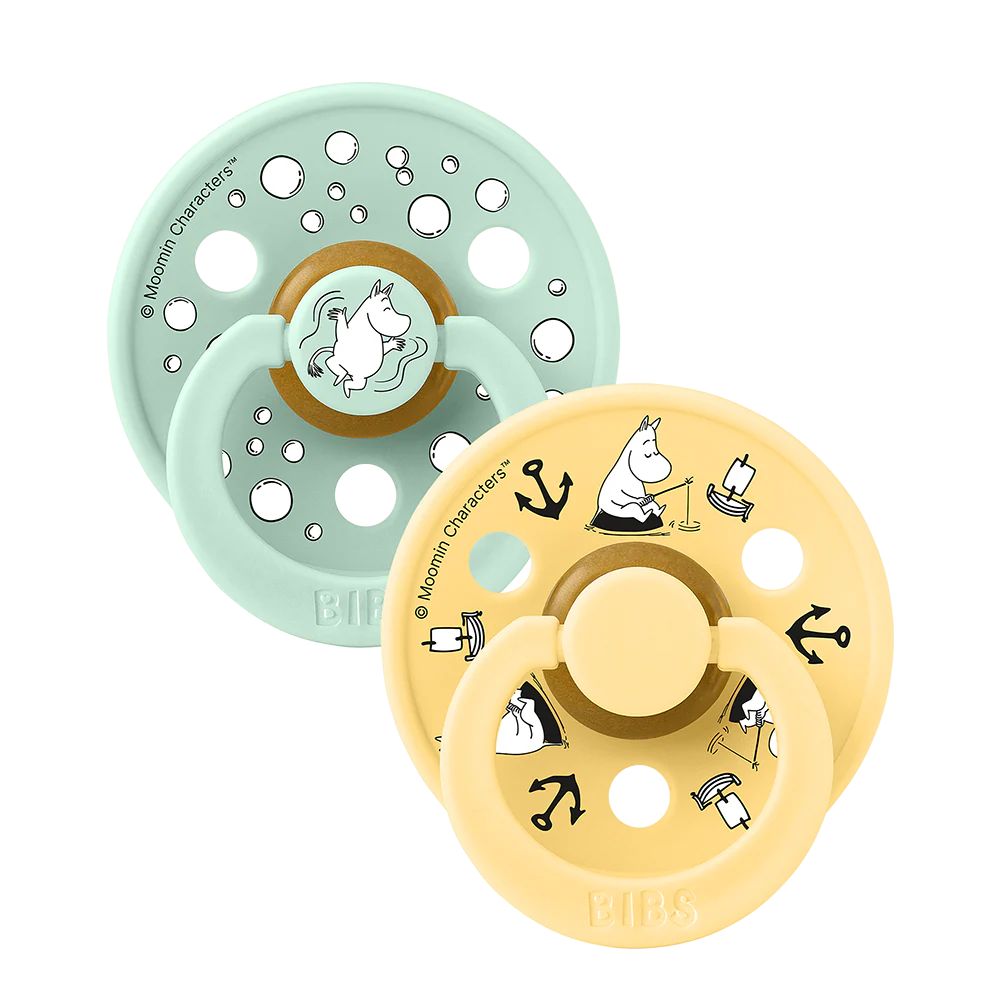 BIBS x Moomin Colour Dummies 2 pack Sailing - Nordic Mint mix