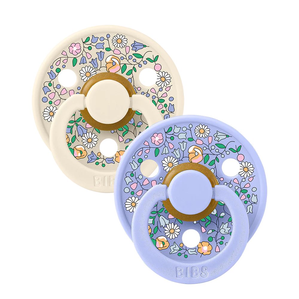 BIBS x LIBERTY Colour Dummies 2 Pack Chloe Meadow - Ivory Mix