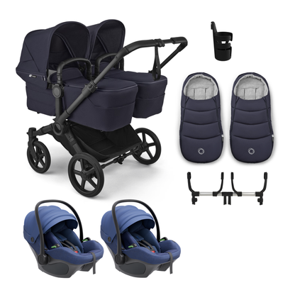 Bugaboo Donkey 6 Twin Complete Bundle with Avionaut Pixel 3 Travel System
