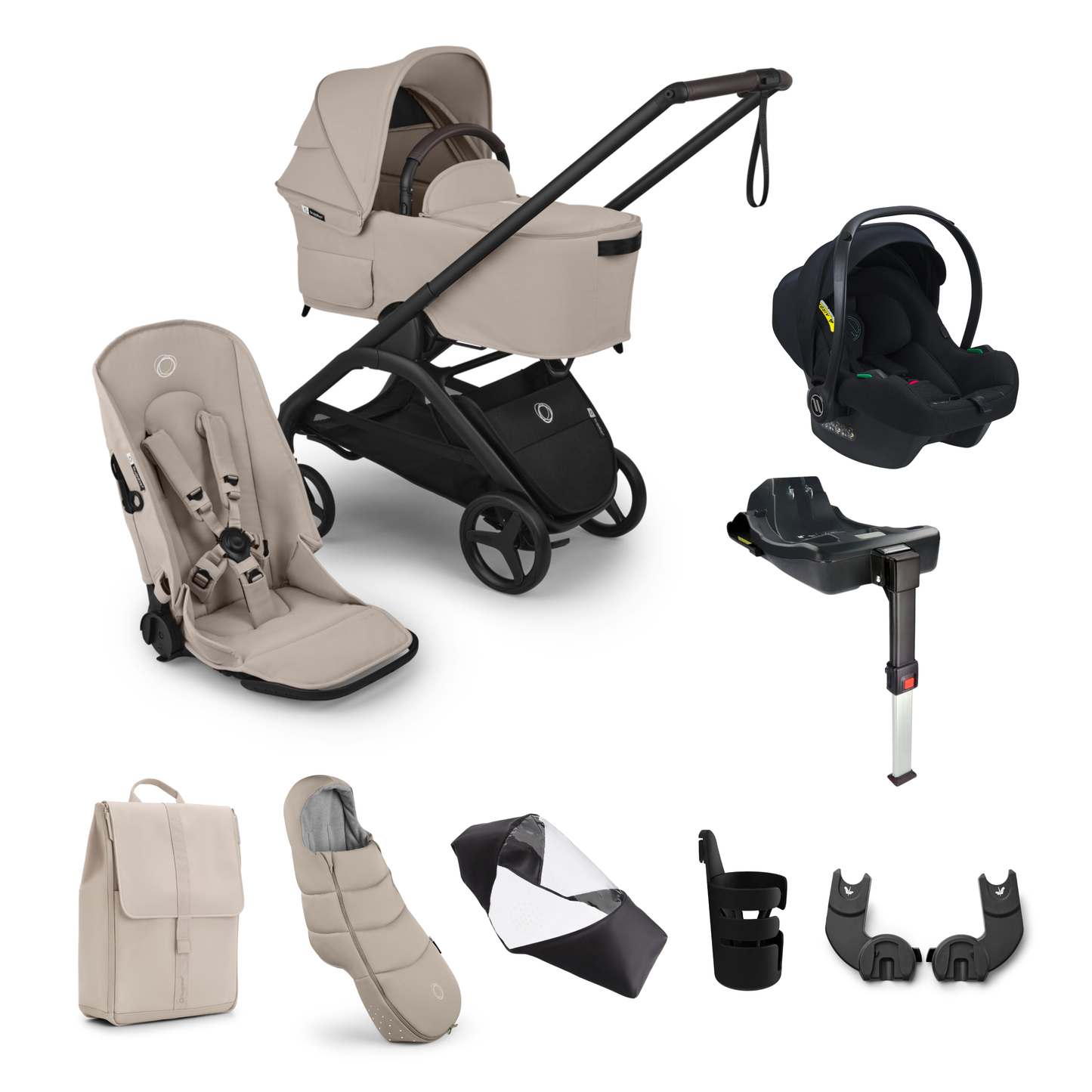 Bugaboo Dragonfly Plus Essential Bundle with Avionaut Cosmo Smart Travel System