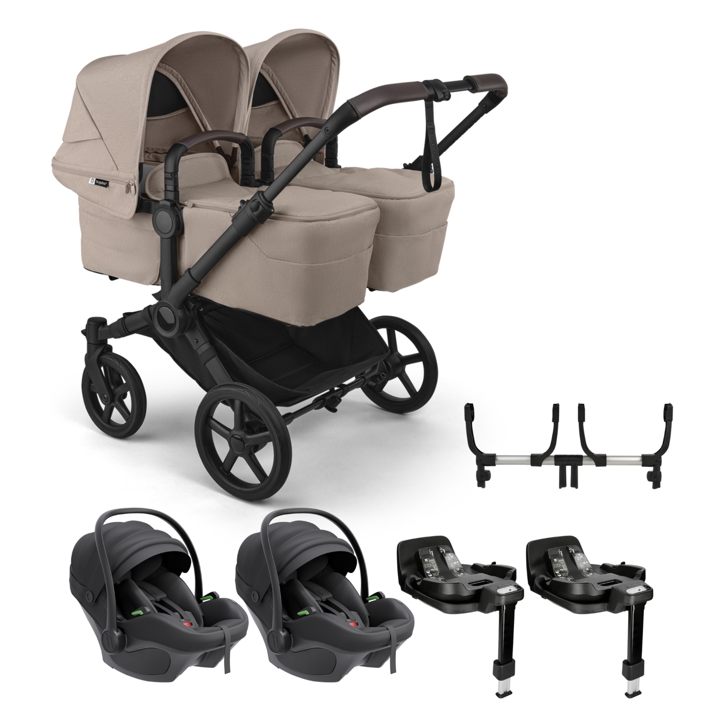 Bugaboo Donkey 6 Twin with Avionaut Pixel 3 Travel System