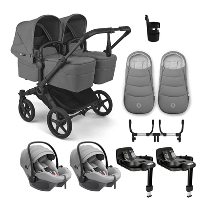 Bugaboo Donkey 6 Twin Complete Bundle with Avionaut Pixel 3 Travel System