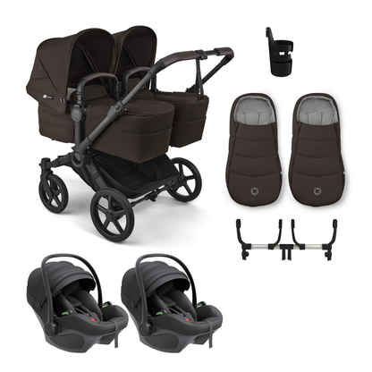 Bugaboo Donkey 6 Twin Complete Bundle with Avionaut Pixel 3 Travel System