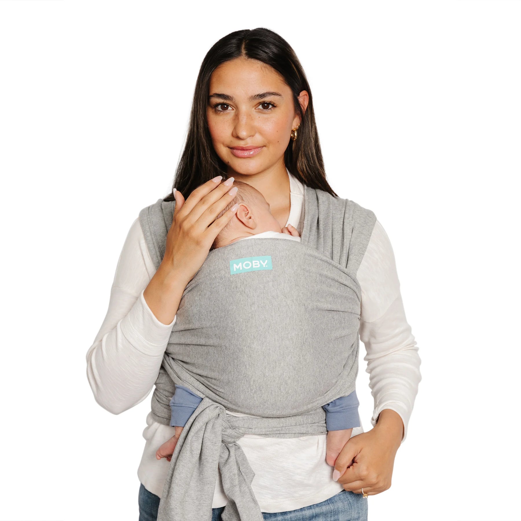 Moby Classic Wrap Baby Carrier Grey – House Of Bebe - Main Image