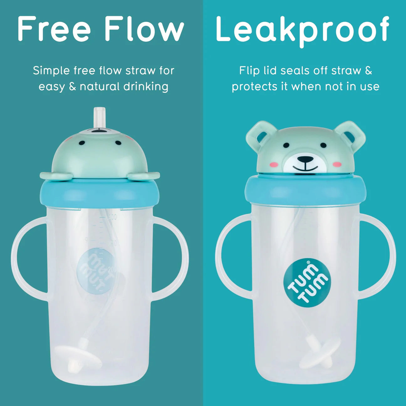 Tum Tum Large Tippy Up Cup - Boris Bear 300ml