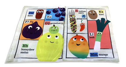 Nursery Times Crinkly Newspaper - Fruit & Veg Abc image 2