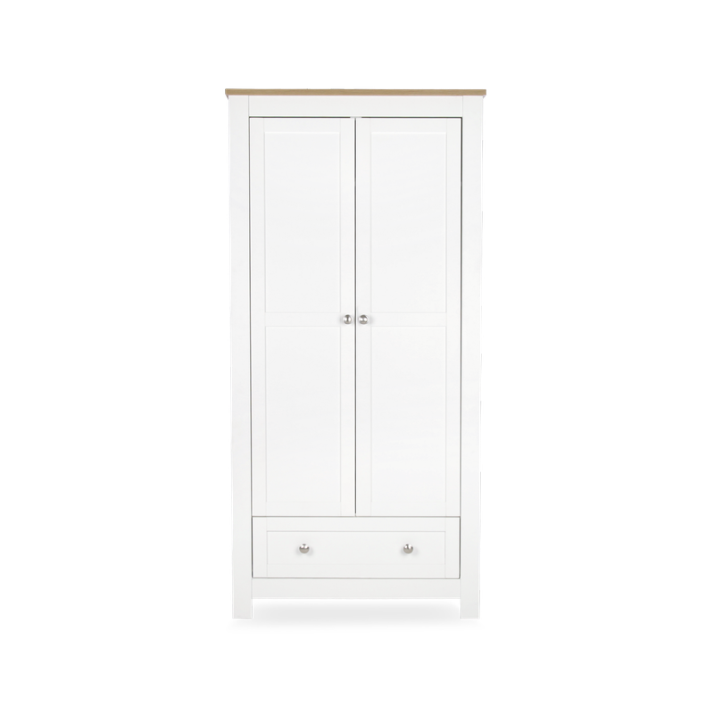 CuddleCo Burford Wardrobe - White & Oak
